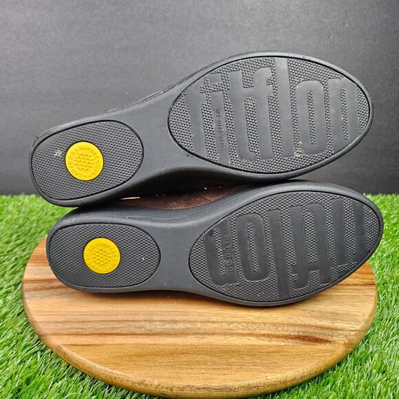 FitFlop Womens Supermod Bootie Suede Leather Ankle Boot Shoes Chocolate Size 10 - Picture 10 of 11